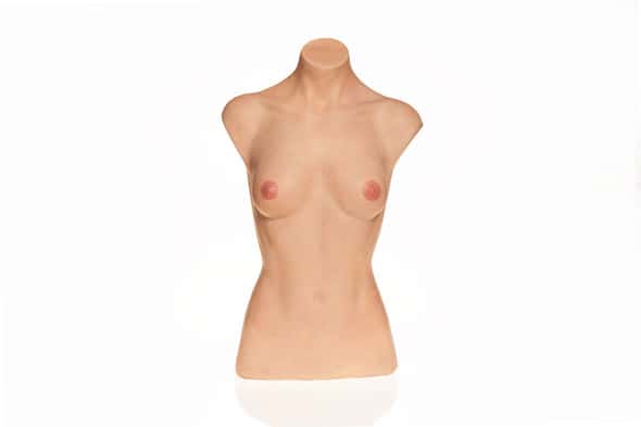 SimSkin Female Torso Cosmetic Training Model - Front View SimSkin Female Torso Cosmetic Training Model - Front View