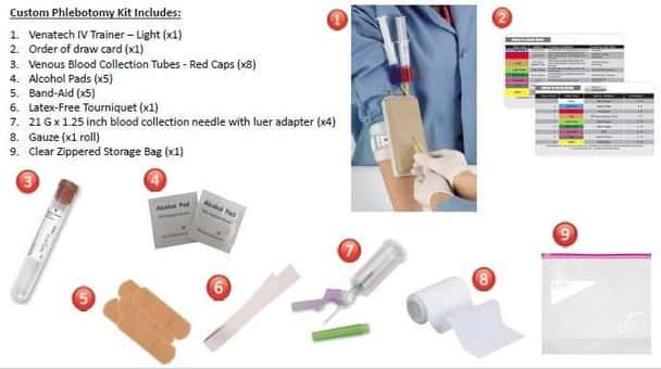 Phlebotomy Trainer and Supplies Kit