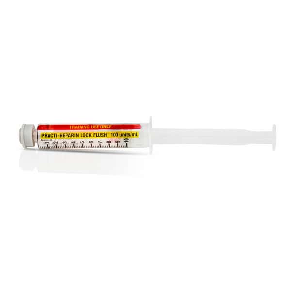 Practi-Heparin Lock Flush (3 mL/10 mL) Pre-Filled 10 mL Syringe - 30 Count
