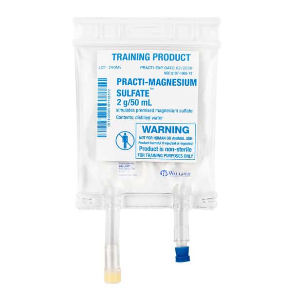 Practi-Magnesium Sulfate (2 g/50 mL) Premixed 50 mL I.V. Bag - 1 Count