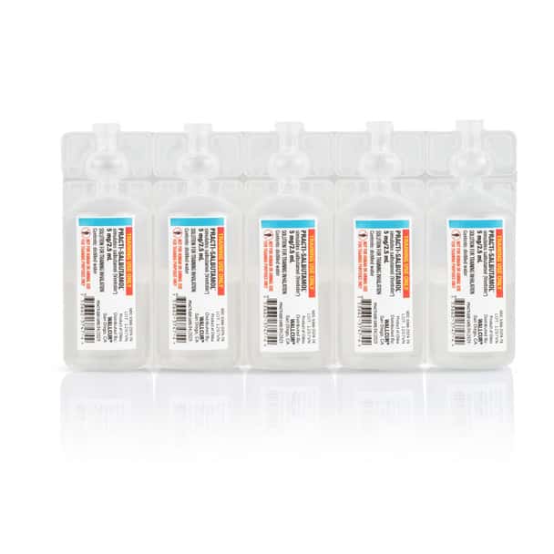 Practi-Salbutamol Nebules (5 mg/25 mL) - 30 Count