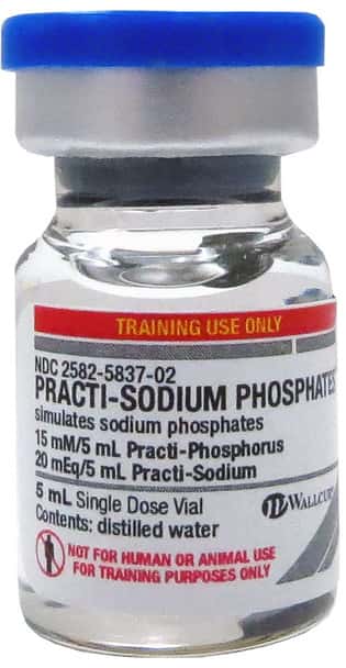 Practi-Sodium Phosphates  (15 mM/5 mL) 5 mL Phosphorus Vial and (20 mEq/5 mL) 5 mL Sodium Vial - 40 Count