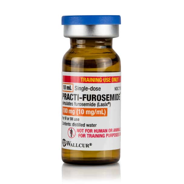 Practi-Furosemide Unit Dose Oral Meds  (100 mg/10 mL) 10 mL Tint Vial - 30 Count