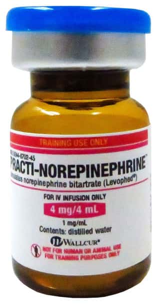 Practi-Norepinhephrine (1 mg/mL) 4 mL Vial - 40 Count