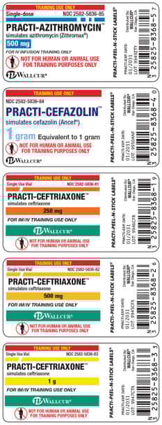 Practi-Antibiotic 10 mL Vial Labels (5 pcs) - 100 Count