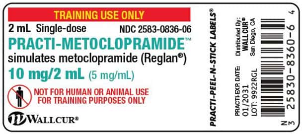 Practi-Metoclopramide (10 mg/2 mL) 2 mL Vial Label - 100 Count