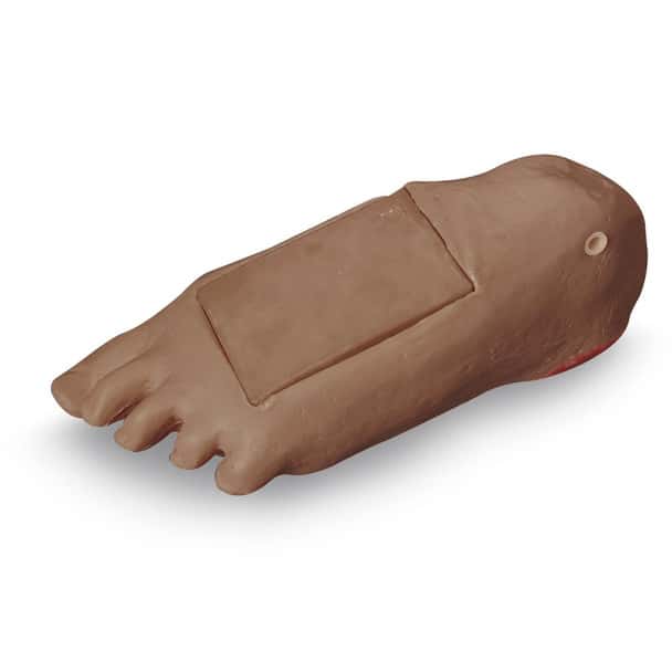 Edema Foot with Deep Tissue Injury Add-On for Life/form GERi/KERi Nursing Manikin - Medium