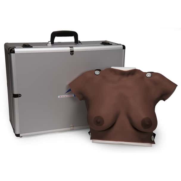 Wearable Breast Self Examination with Case, Dark Skin