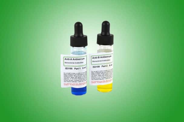 Blood Typing Anti-Sera Anti-A and Anti-B