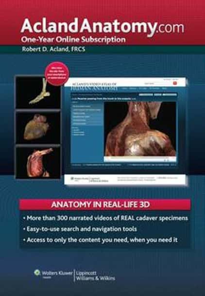 AclandAnatomy.com Human Atlas One Year Subscription