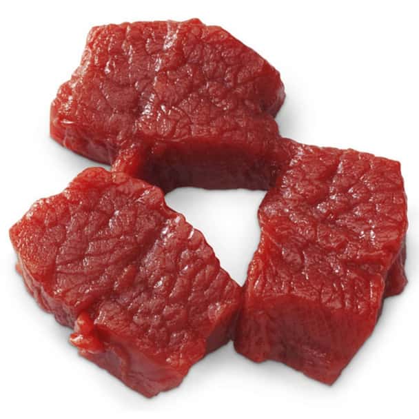 Nasco Beef Cubes Food Replica - Raw - 3 oz