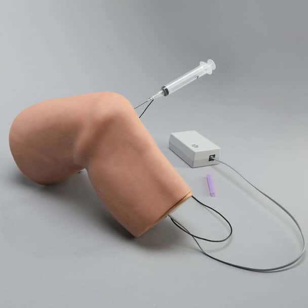 Conductive Soft Tissue Knee Injection Model with 60 Degree Bend