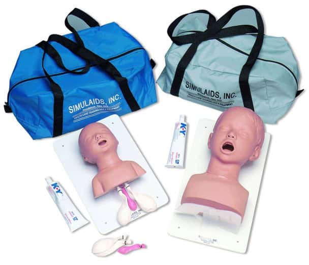 3-Year-Old Child Intubation Trainer Simulator With Carry Bag