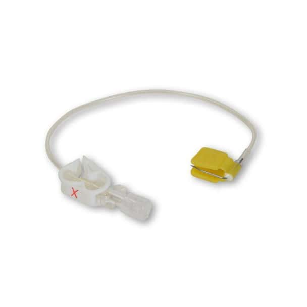 1 20G Right Angle Huber Needle With 8 Extension Set 1 Doz