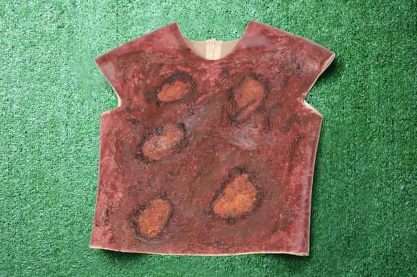Anatomy Lab Moulage - Wearable Severe Burn Chest