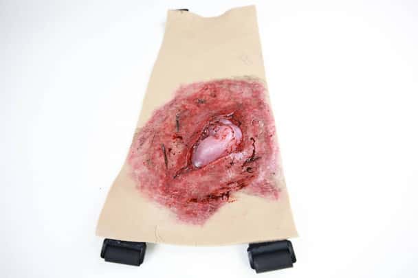 Anatomy Lab Moulage - Hemorrhaging Bowel Evisceration Wrap-on