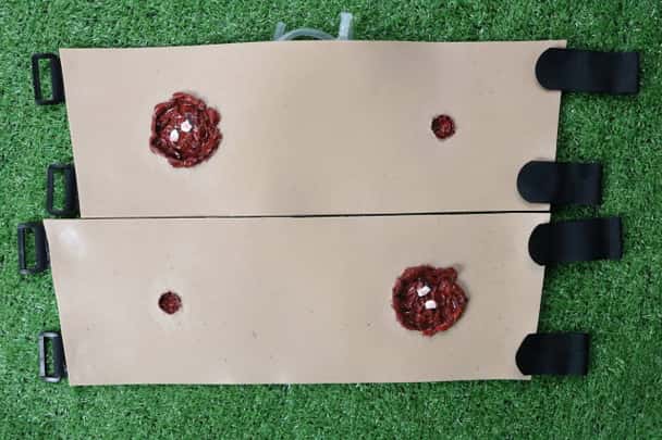 Anatomy Lab Moulage - 2 Piece Set of Leg Gunshots