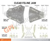 Clear Feline Jaw Anatomy Model