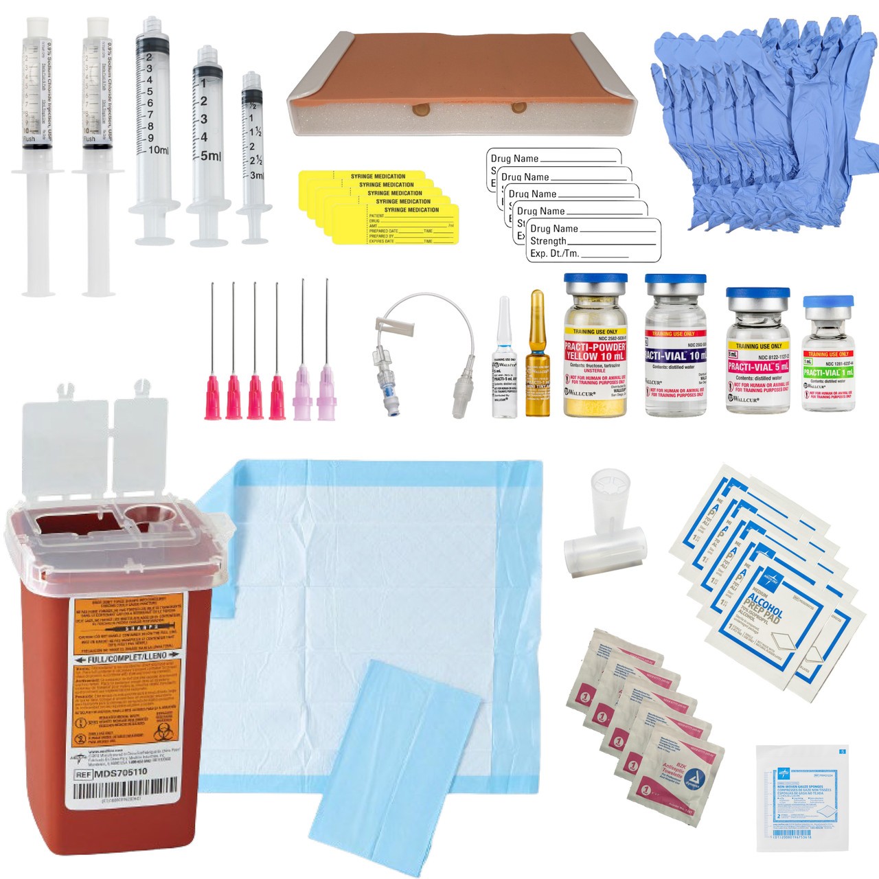 Anatomy Lab Basic Parenteral Medication Preparation Kit