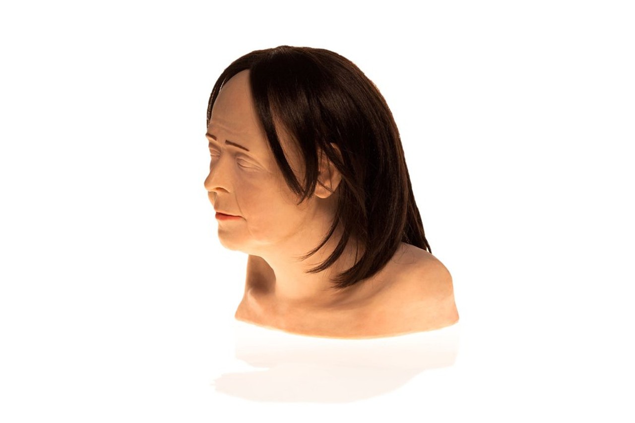 SimSkin Cosmetic Filler Training Model - Zsa Zsa - Front Left View of the Head and Shoulder