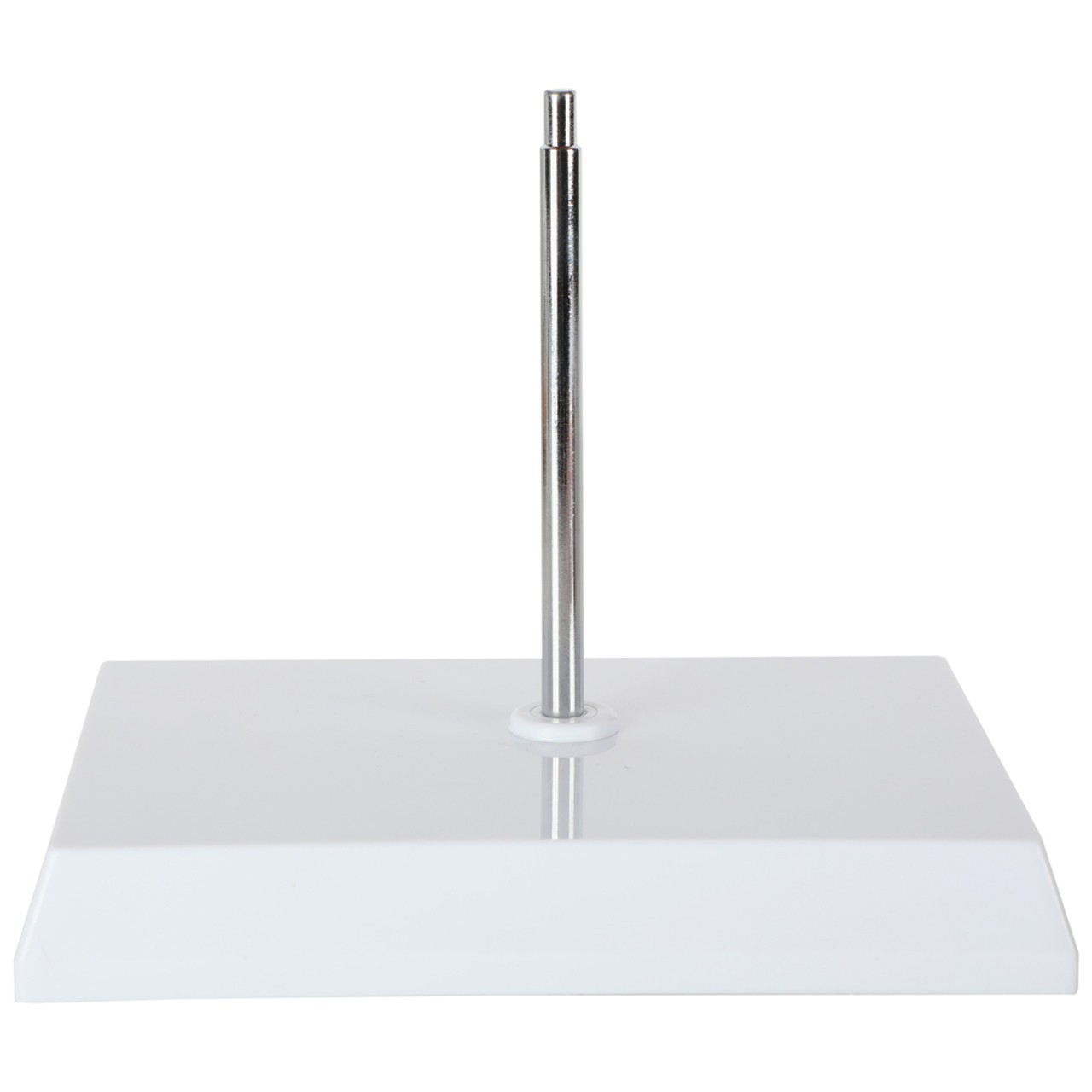 A Plastic Metal Stand, Measuring about 4 Inches by 4 Inches