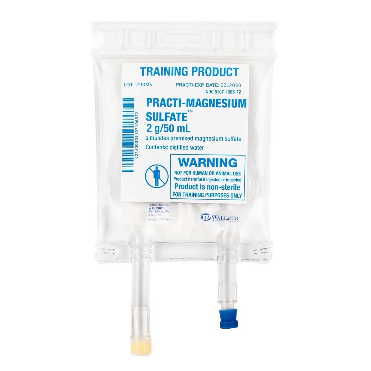 Practi-Magnesium Sulfate (2 g/50 mL) Premixed 50 mL I.V. Bag - 1 Count