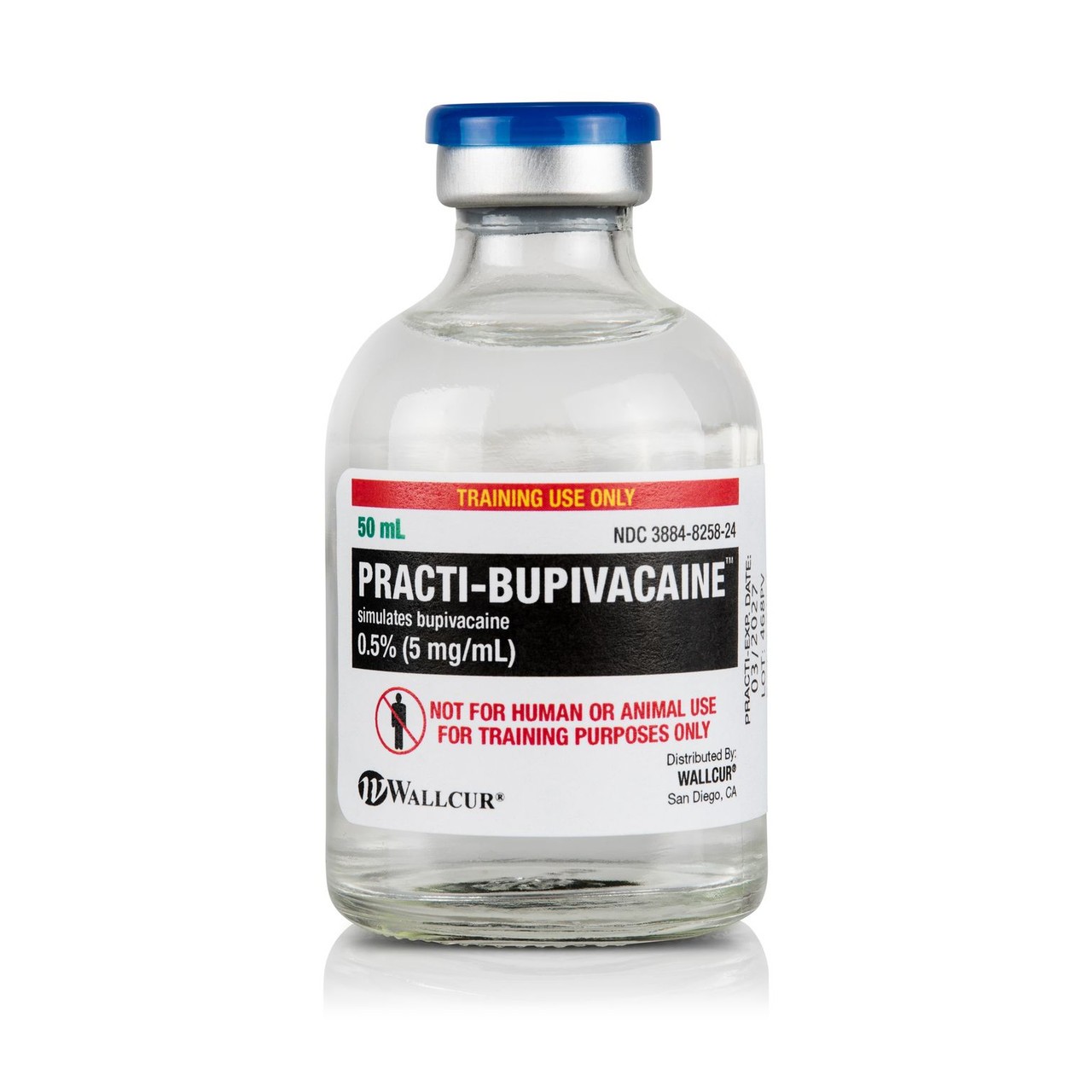 Practi-Bupivacaine 05%  (250 mg/50 mL) 50 mL Vial - 20 Count