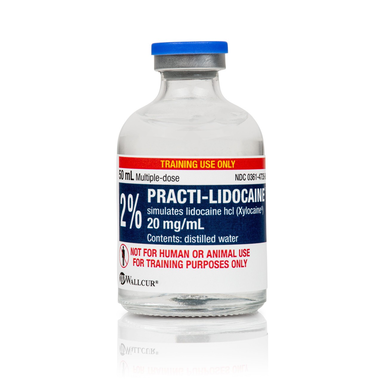 Practi-Lidocaine 2% I.V. (20 mg/mL Vial)  50 mL Vial - 20 Count
