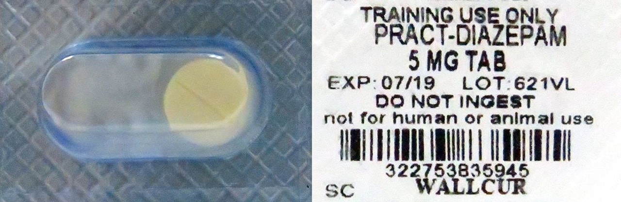 Practi-Diazepam Unit Dose Oral Meds (5 mg) - 48 Count