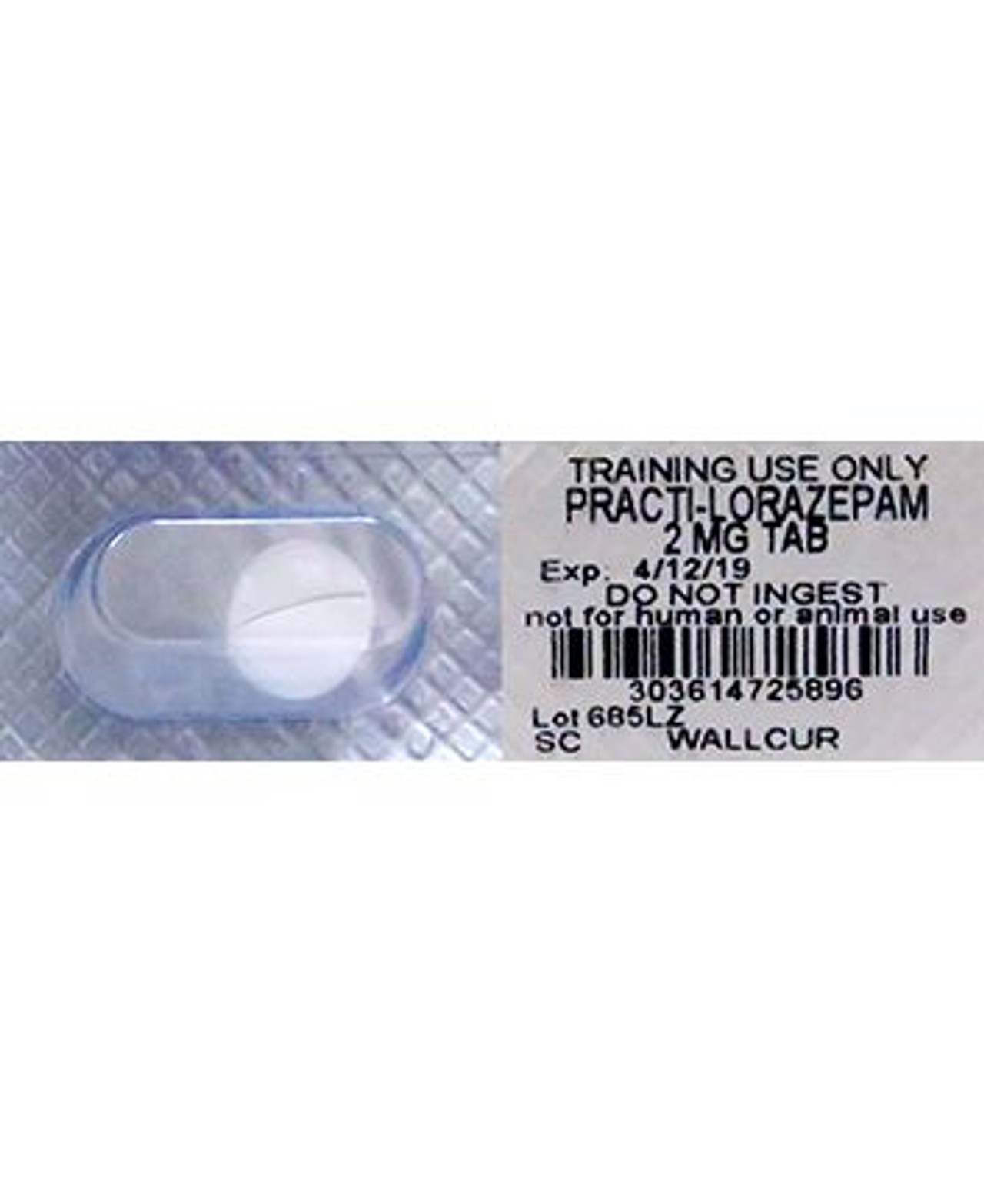 Practi-Lorazepam Unit Dose Oral Meds (2 mg) - 48 Count