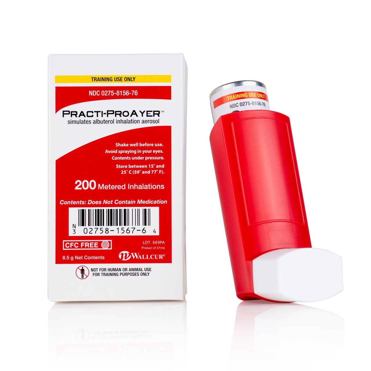 Practi-ProAyer Inhaler 200 Metered Inhalations CFC Free - 5 Count