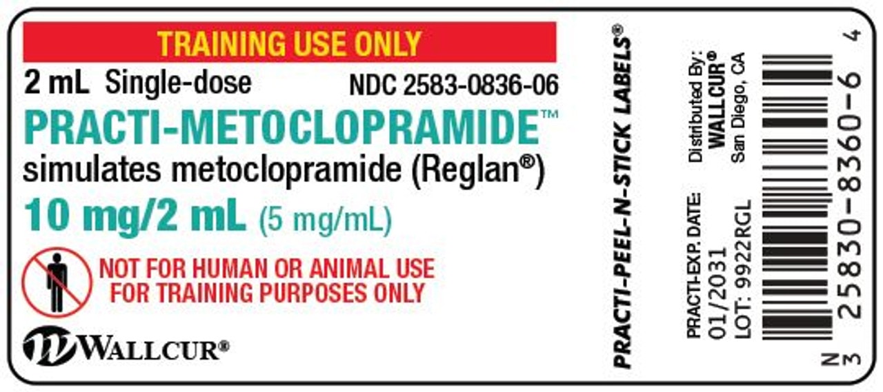 Practi-Metoclopramide (10 mg/2 mL) 2 mL Vial Label - 100 Count