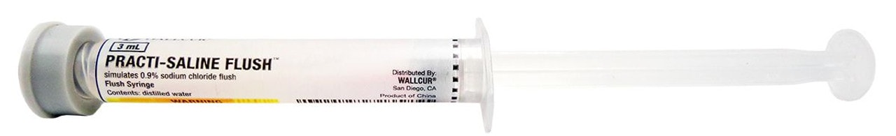 Practi-Saline Flush Syringe, Simulated Medication
