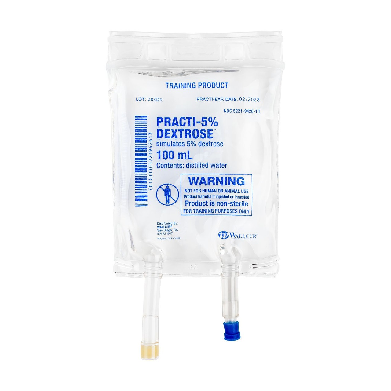 Practi-5% Dextrose, Simulated Medication
