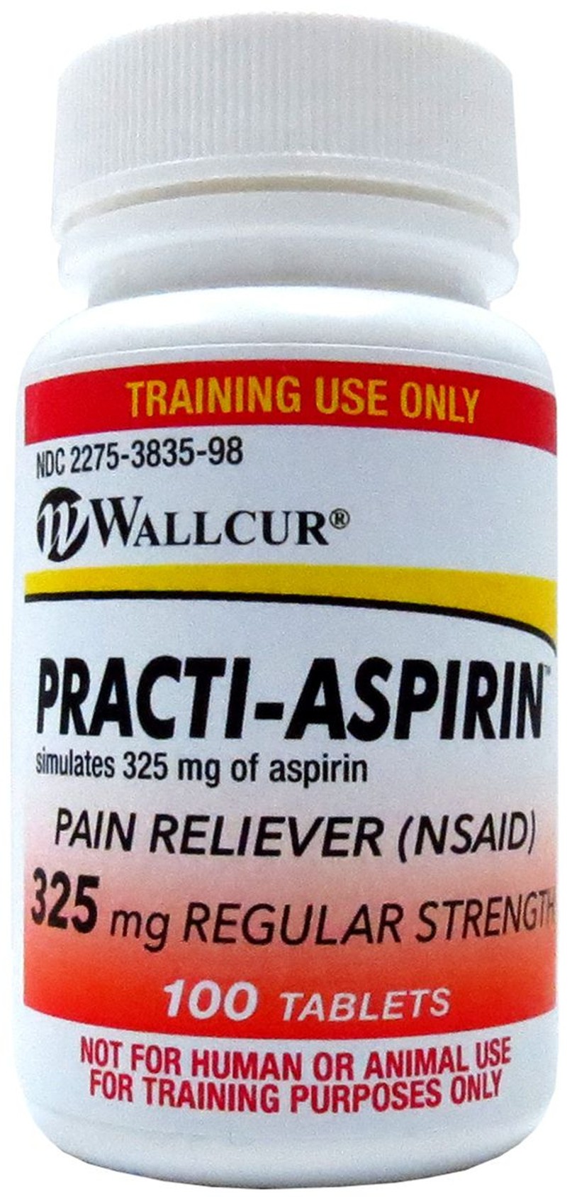 Practi-Aspirin Oral Medication, Simulated Medication