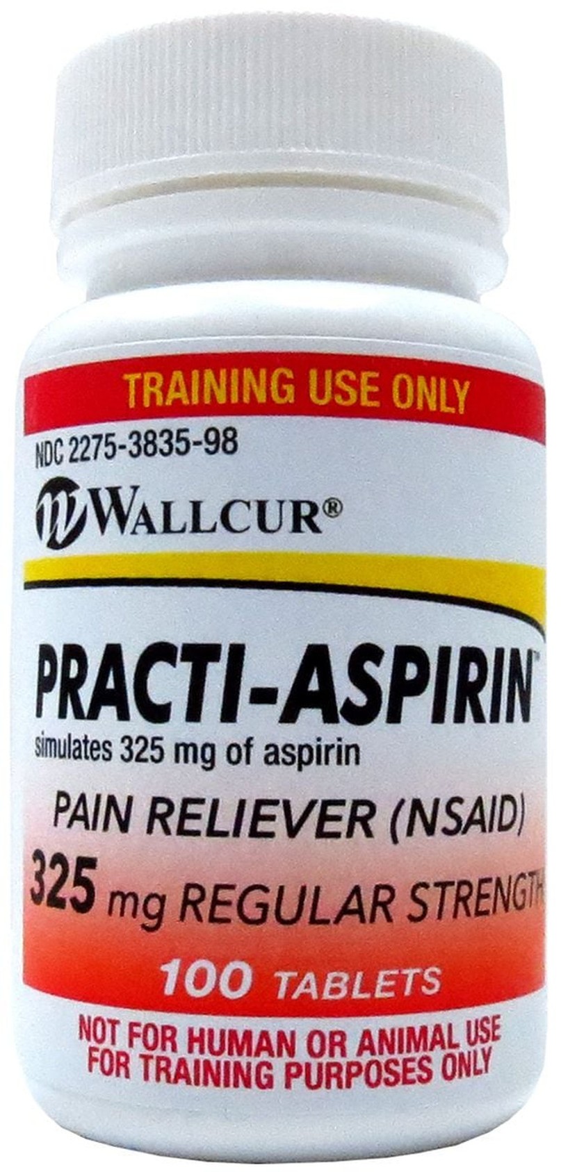 Practi-Aspirin Oral Medication, Simulated Medication