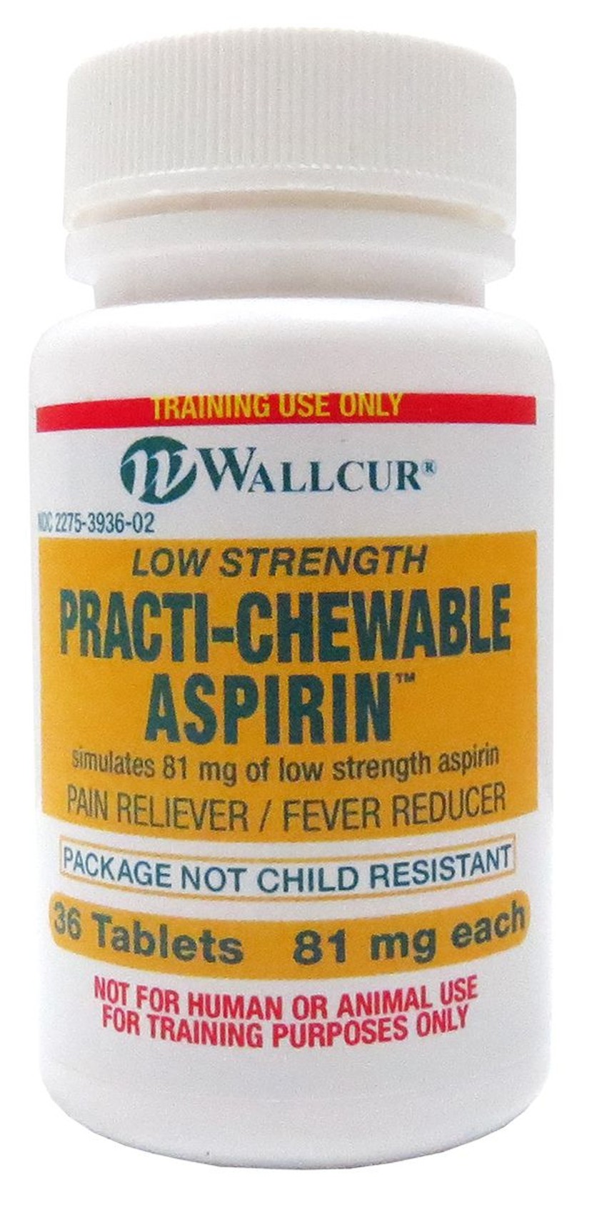 Practi-Aspirin Oral Medication, Simulated Medication