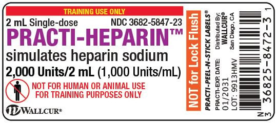 Anatomy Lab Practi-Heparin Peel-N-Stick Vial Labels - 100 Count