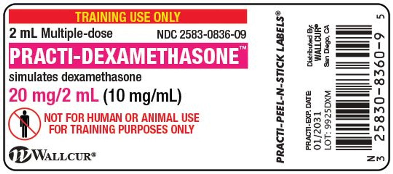 Practi-Dexamethasone Peel-N-Stick Vial Labels - 100 Count