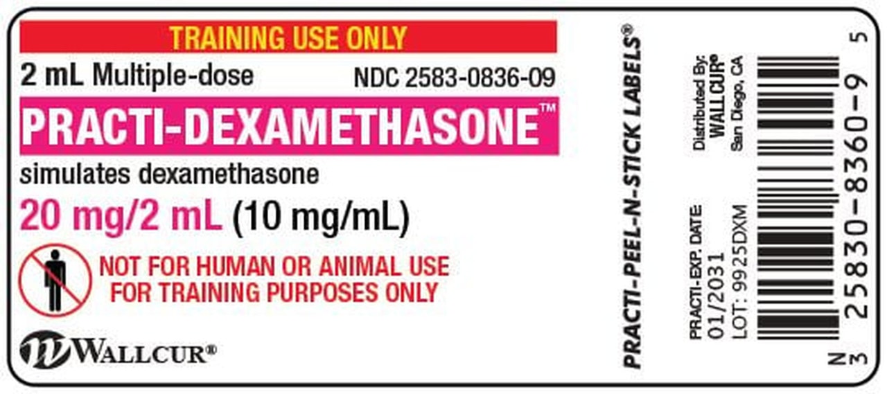 Practi-Dexamethasone Peel-N-Stick Vial Labels - 100 Count