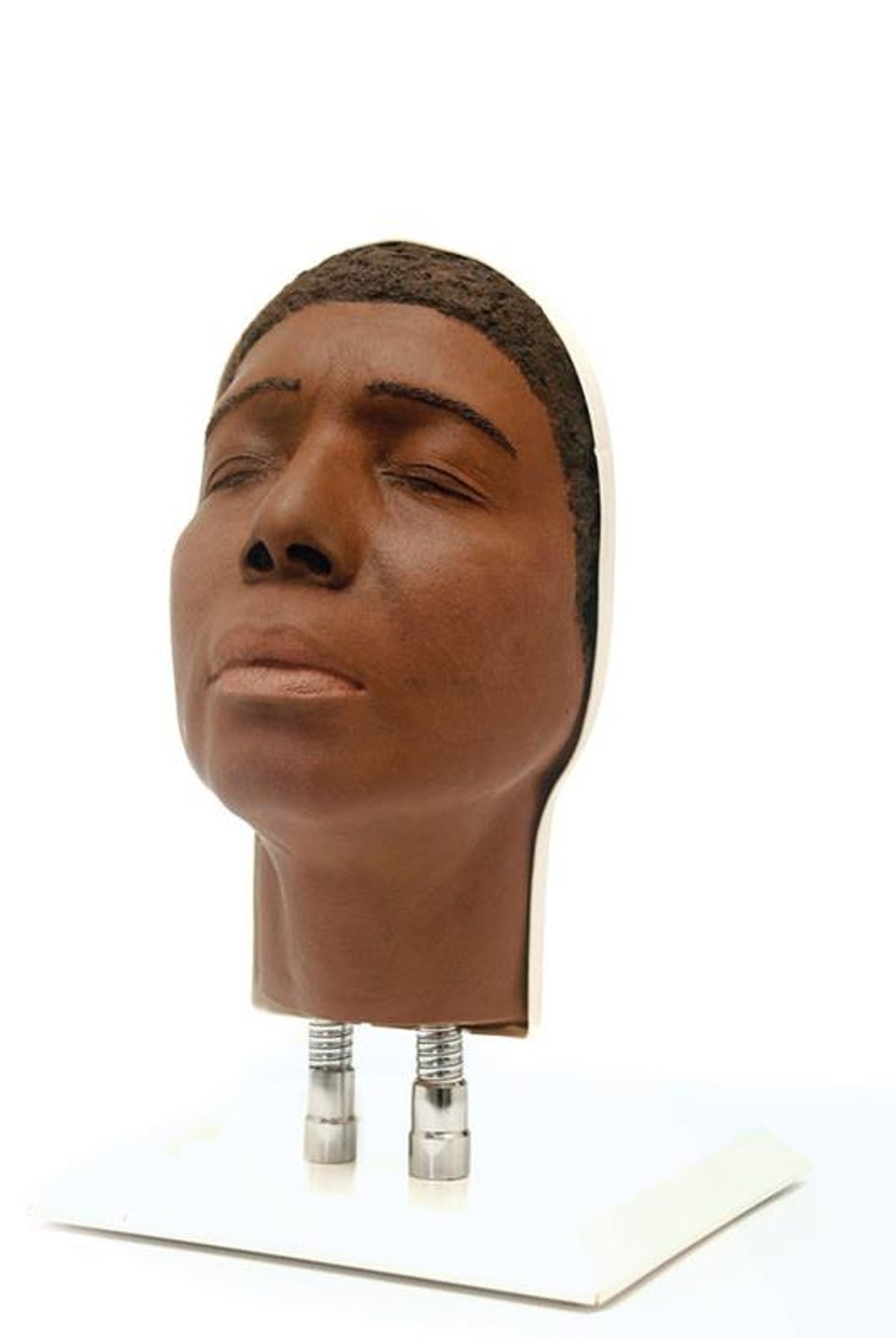 Training Head for Facial Injections - Dark Skin with Feminine Features