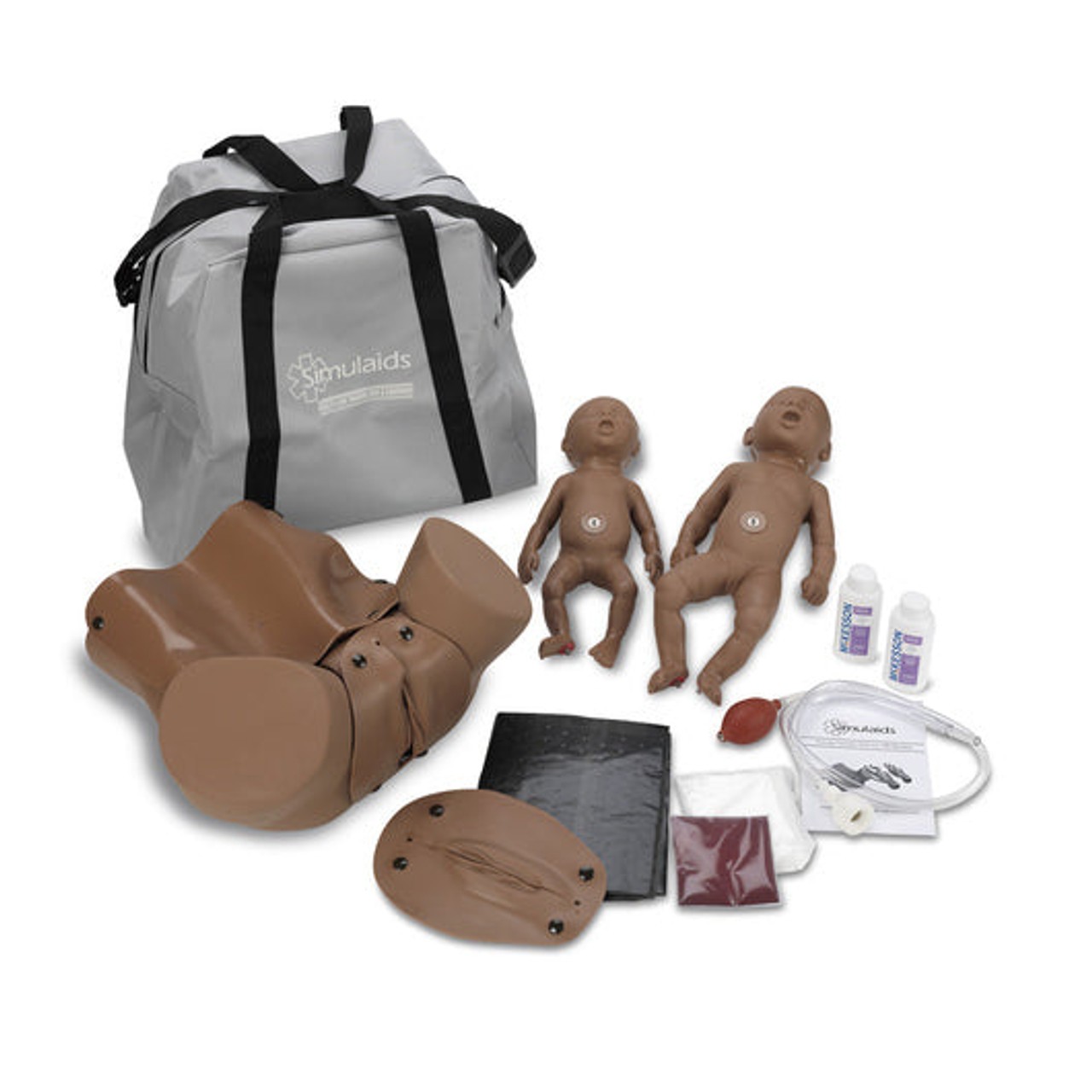 Forceps/Vacuum Delivery OB Manikin Simulator - Dark
