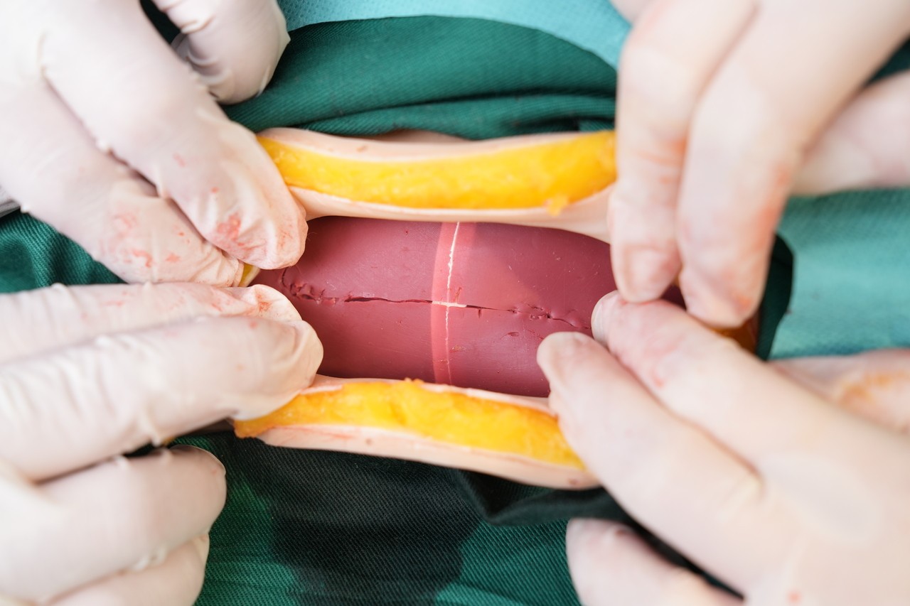 Anatomy Lab Wearable C-Section Simulator - Muscle Exposed More