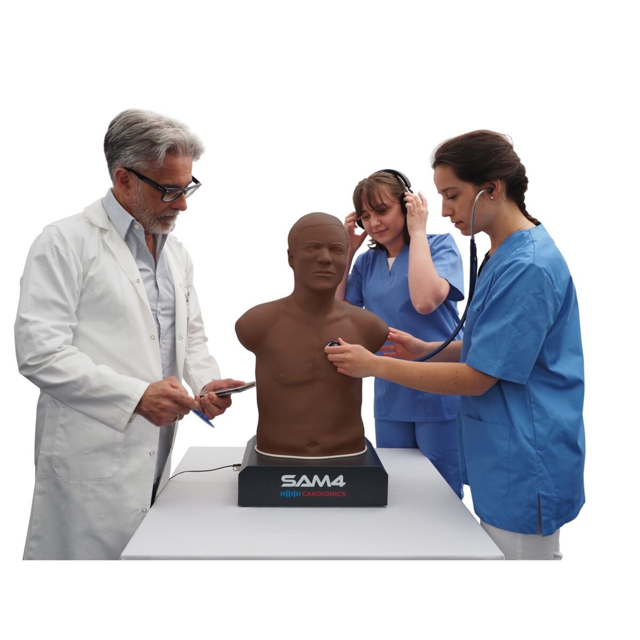SAM4 Plus Adult Auscultation Manikin, Dark Skin
