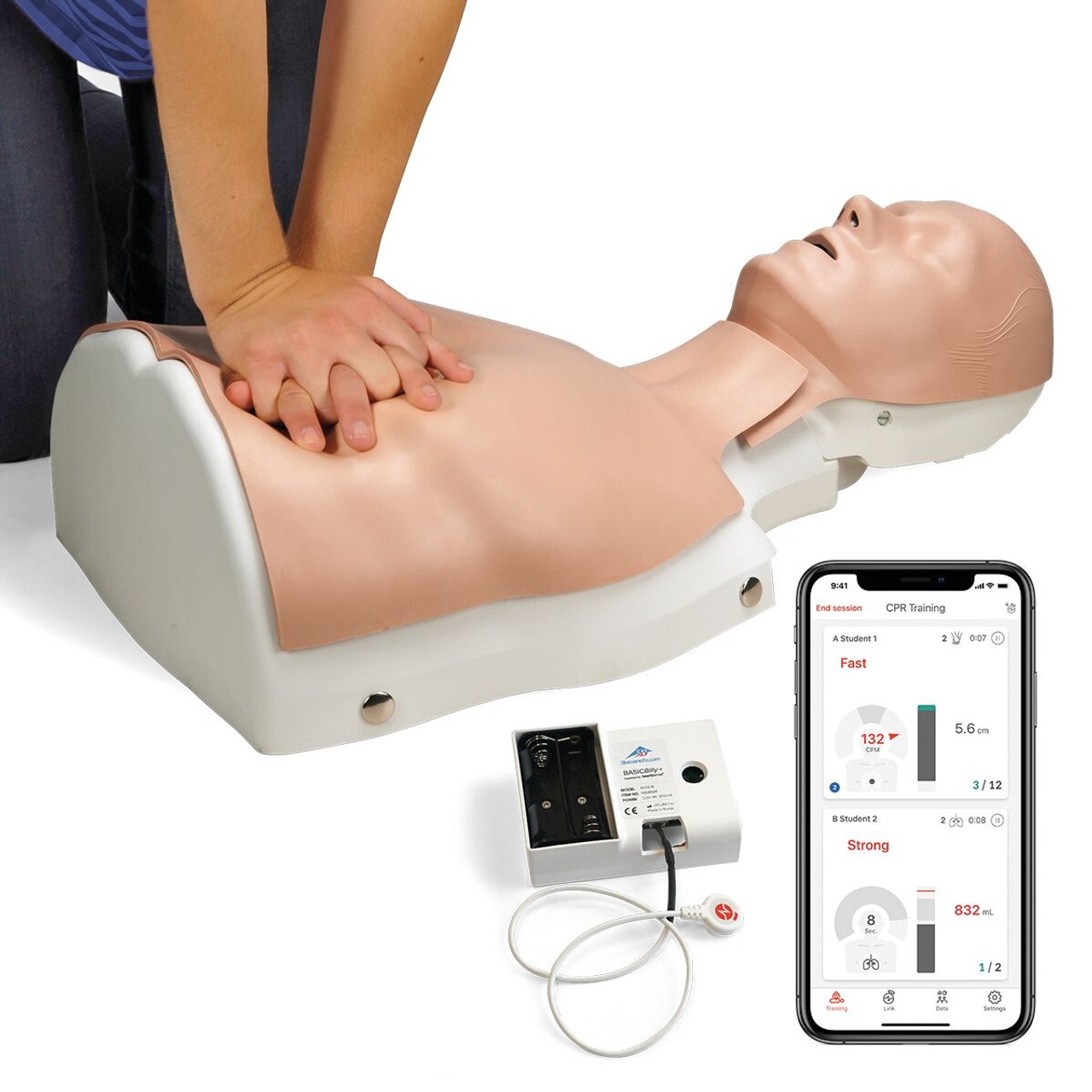 Basic Life Support Simulator BASICBilly+, Light Skin