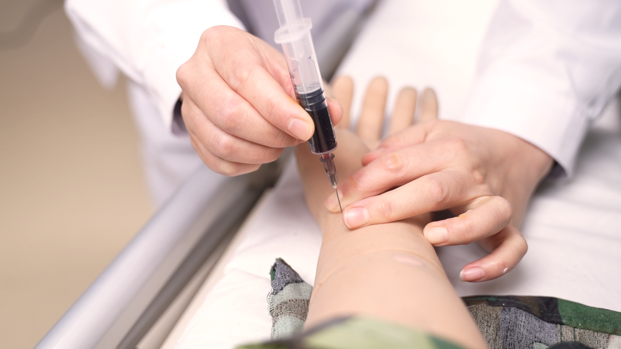 Manikin for clinical skills training including advanced airway management, NG/OG tubes placement, venipuncture, arterial blood collection, IM injection and more!