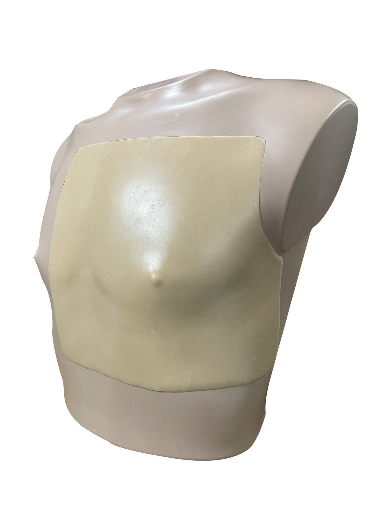 This ultrasound pericardial puncture model simulates male upper body and is designed to develop the skills for pericardial puncture.