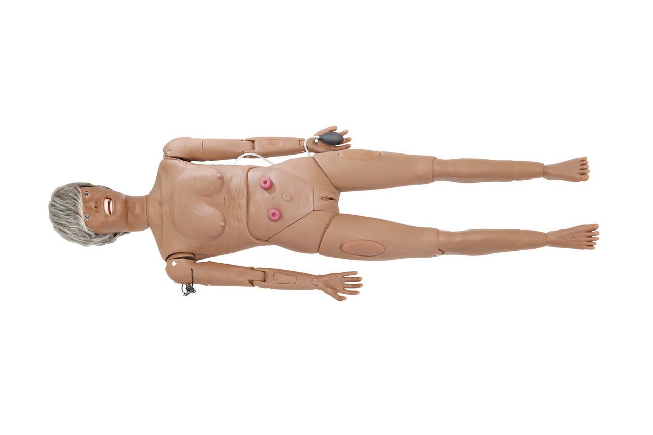 Anatomy Lab Advanced Full-body Geriatric Nursing Manikin (Female) Dark Skin