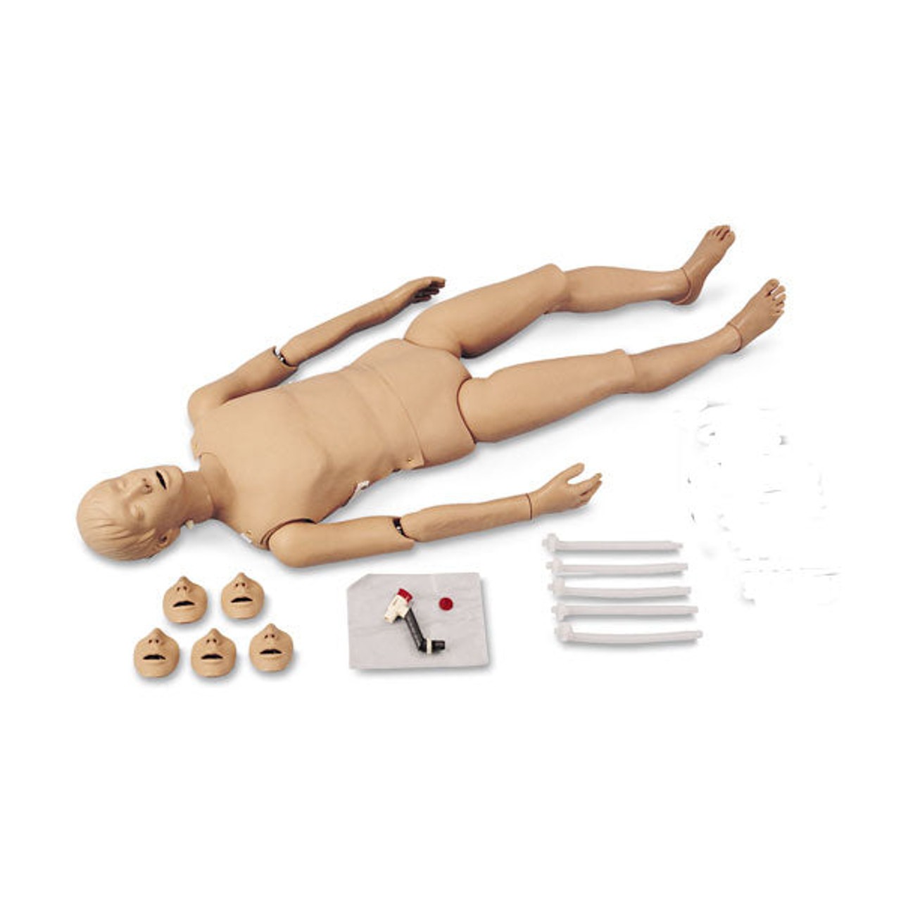 Full Body CPR/Trauma Manikin with Electronic Console Box - Light