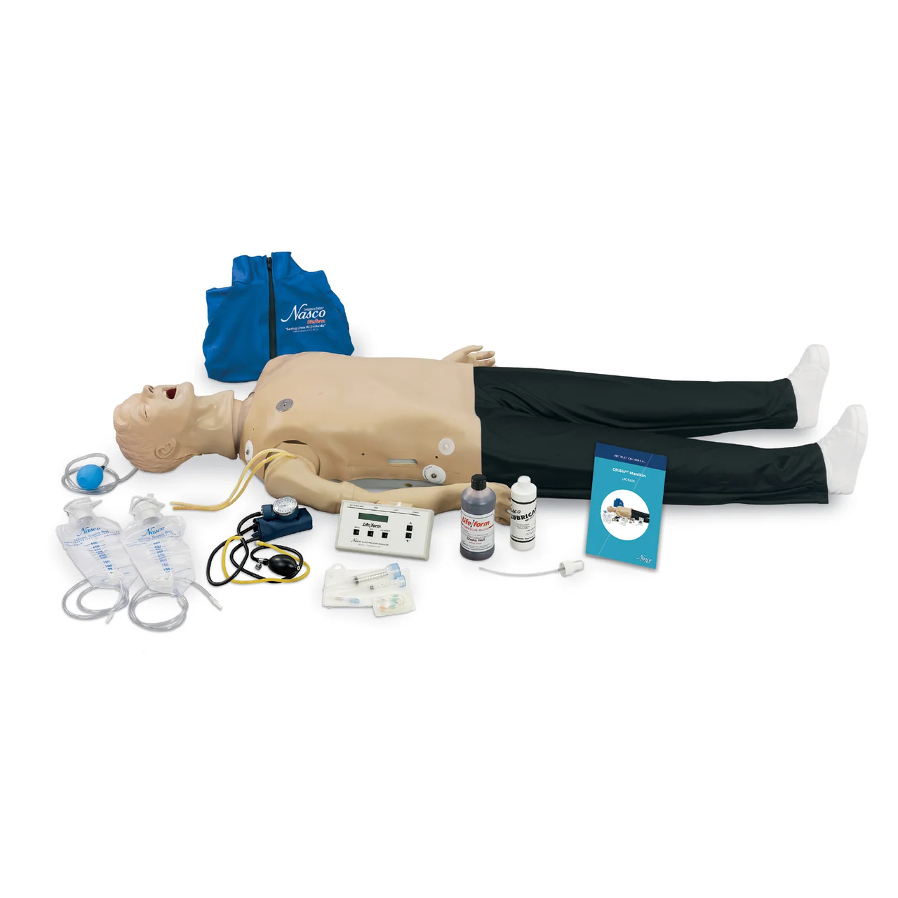 Life/form Adult CRiSis Manikin with IV Arm, Blood Pressure Arm, and Hard Case